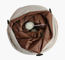 Load image into Gallery viewer, Pet Cat Tunnel Crinkly Tent with Ball Collapsible