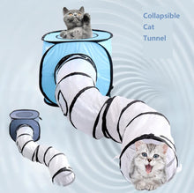 Load image into Gallery viewer, Pet Cat Collapsible Tunnel Toy Cat Hide Play Toy For Pet Cat Kitten