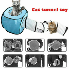 Load image into Gallery viewer, Cat Hide Play Toy Pet Collapsible Tunnel