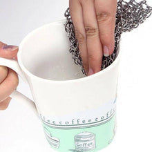Load image into Gallery viewer, Kitchen Cleaner Chainmail Scrubber Stainless Steel