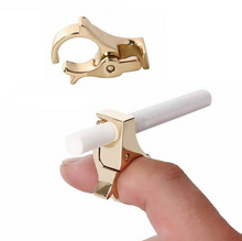 Load image into Gallery viewer, Cigarette Holder Metal Ring Finger Rack