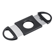 Load image into Gallery viewer, Cigar Cutter Stainless Steel Double Blades Guillotine Knife Pocket Scissors