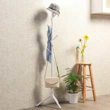 Load image into Gallery viewer, Coat Rack Wooden 8 Hooks Hats Hook Hanger Standing Wood Tree Stand Home