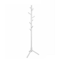 Load image into Gallery viewer, Coat Rack Wooden 8 Hooks Hats Hook Hanger Standing Wood Tree Stand Home