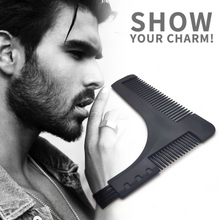 Load image into Gallery viewer, Men Beard Template Comb