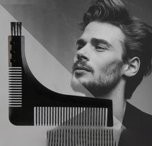 Load image into Gallery viewer, Men Beard Template Comb