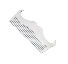 Load image into Gallery viewer, Stainless Steel Beard Comb Anti-Static Barber Shop Styling Tool