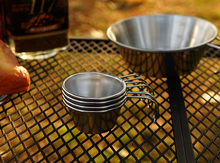 Load image into Gallery viewer, Stainless Steel Cup Picnic Portable 50ml 4Pcs