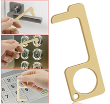 Load image into Gallery viewer, Clean Opener Handle Key Non-Contact Keychain Stylus EDC Door Opener