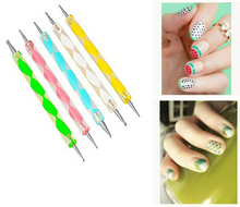 Load image into Gallery viewer, Nail Dotting Pen 2 Way Manicure Painting Tool Kit 5Pcs
