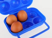 Load image into Gallery viewer, 6 Grid Egg Box Carrier Folding Carton Holder Outdoor BBQ Picnic Shockproof