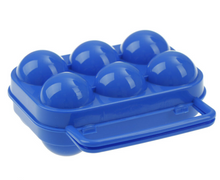 Load image into Gallery viewer, 6 Grid Egg Box Carrier Folding Carton Holder Outdoor BBQ Picnic Shockproof