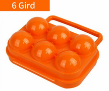 Load image into Gallery viewer, 6 Grid Egg Box Carrier Folding Carton Holder Outdoor BBQ Picnic Shockproof