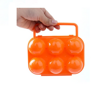 Load image into Gallery viewer, 6 Grid Egg Box Carrier Folding Carton Holder Outdoor BBQ Picnic Shockproof