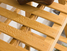 Load image into Gallery viewer, Bamboo Flower Display Shelf Plant Stand 3 Tier