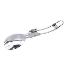 Load image into Gallery viewer, Foldable Fork Spoon for Hiking Camping