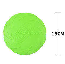 Load image into Gallery viewer, Rubber Frisbee Toy Soft Chew Bite Flying Discs Training Interactive 15cm