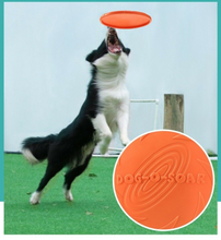 Load image into Gallery viewer, Rubber Frisbee Toy Soft Chew Bite Flying Discs Training Interactive 15cm