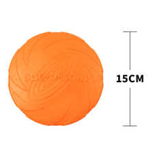 Load image into Gallery viewer, Rubber Frisbee Toy Soft Chew Bite Flying Discs Training Interactive 15cm