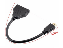 Load image into Gallery viewer, HDMI Port Male to Female Splitter Cable Adapter Converter 1080P