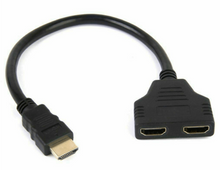 Load image into Gallery viewer, HDMI Port Male to Female Splitter Cable Adapter Converter 1080P