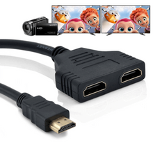 Load image into Gallery viewer, HDMI Port Male to Female Splitter Cable Adapter Converter 1080P