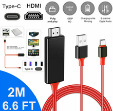 Load image into Gallery viewer, Type C to HDMI HDTV TV Cable Adapter For Samsung Galaxy S9 Note 9 MacBook