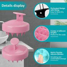 Load image into Gallery viewer, Shower Body Washing Hair Massager Brush Comb
