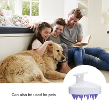 Load image into Gallery viewer, Silicone Hair Scalp Massager Brush Massaging Shampoo Brush