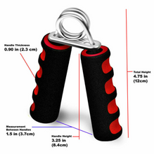 Load image into Gallery viewer, Hand Grip-Foam-BK RED