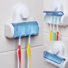 Load image into Gallery viewer, Toothbrush Suction Holder Wall Mount Stand Rack