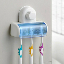 Load image into Gallery viewer, Toothbrush Suction Holder Wall Mount Stand Rack