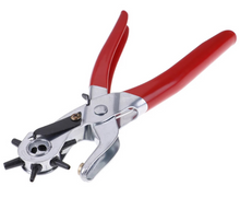 Load image into Gallery viewer, 6 Size Heavy Duty Leather Hole Punch Hand Pliers Belt Paper Holes Puncher Tool