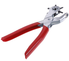 Load image into Gallery viewer, 6 Size Heavy Duty Leather Hole Punch Hand Pliers Belt Paper Holes Puncher Tool