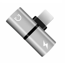 Load image into Gallery viewer, Dual 2in1 Adapter For iPhone X 7 8 Headphone Audio Charger Splitter Charging