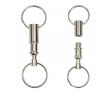 Load image into Gallery viewer, Detachable Pull Apart Quick Release Keychain Key Rings