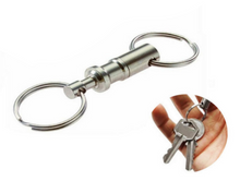 Load image into Gallery viewer, Detachable Pull Apart Quick Release Keychain Key Rings