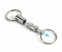 Load image into Gallery viewer, Detachable Pull Apart Quick Release Keychain Key Rings