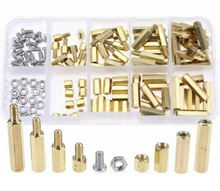 Load image into Gallery viewer, 120pcs/Set M3 Male Female Hex Brass Spacer Standoff Screw Nut For PCB FPV Board