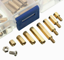 Load image into Gallery viewer, 120pcs/Set M3 Male Female Hex Brass Spacer Standoff Screw Nut For PCB FPV Board