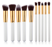 Load image into Gallery viewer, Foundation Powder Eyebrow Eyeliner Blush Concealer Brush Set 10PCS