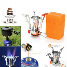 Load image into Gallery viewer, Picnic Gas Burner Portable Backpack Camping Mini Stove Cooker