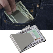 Load image into Gallery viewer, Silver Money Clip Stainless Steel Card Holder