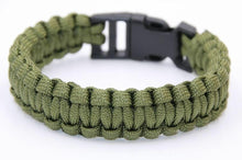 Load image into Gallery viewer, Survival Outdoor Buckle Rope Paracord Bracelet For Camping Hiking