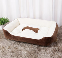 Load image into Gallery viewer, Soft Fleece Pet Bed Brown Color Size M