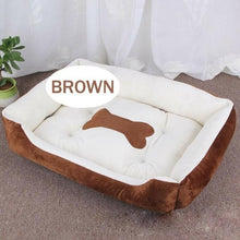 Load image into Gallery viewer, Soft Fleece Pet Bed Brown Color Size M