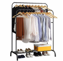 Load image into Gallery viewer, Double Rod Garment Rack