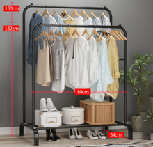 Load image into Gallery viewer, Double Rod Garment Rack