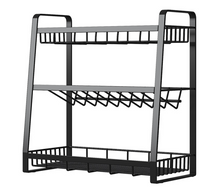 Load image into Gallery viewer, 3 Tier Spice Herb Rack Jar Holder Organiser Kitchen Storage