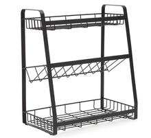 Load image into Gallery viewer, 3 Tier Spice Herb Rack Jar Holder Organiser Kitchen Storage